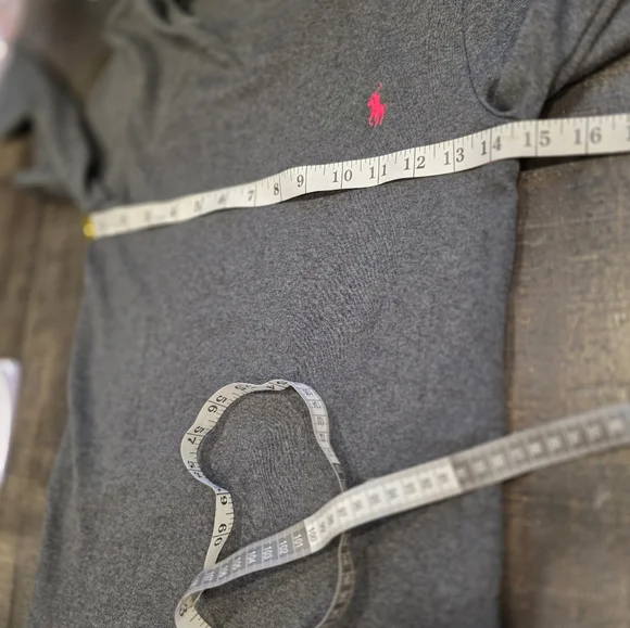 Ralph Lauren Gray Knit Top w/logo - Picture 4 of 7